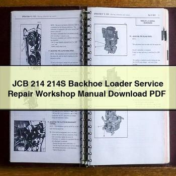 Manual de taller y reparación de retroexcavadoras JCB 214 214S