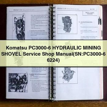 Manual de taller y servicio de la PALA MINERA HIDRÁULICA Komatsu PC3000-6 (SN: PC3000-6 6224)