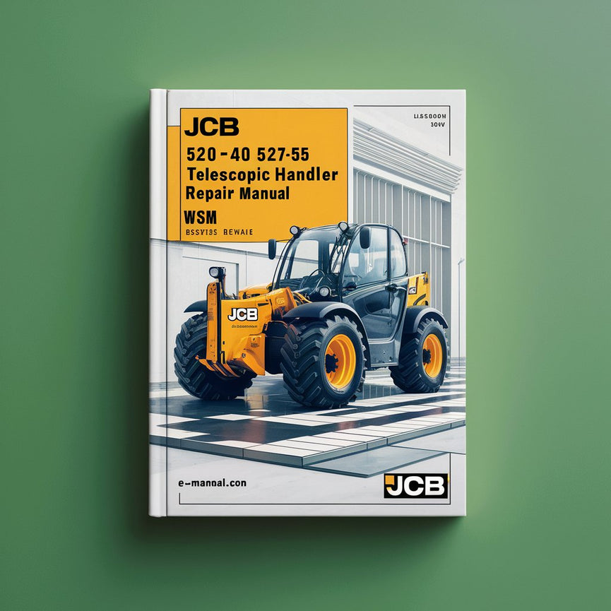 Manual de servicio y reparación de manipuladores telescópicos Jcb 520-40 524-50 527-55 WSM