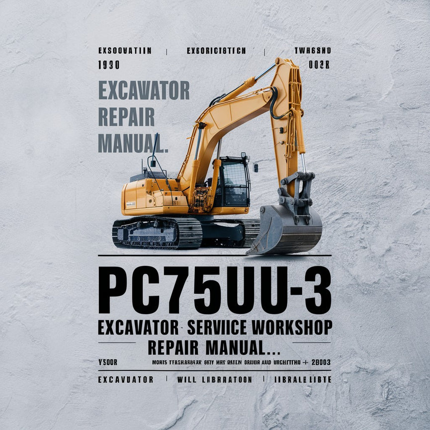 Manual de servicio y reparación del taller de excavadora PC75UU-3.PDF