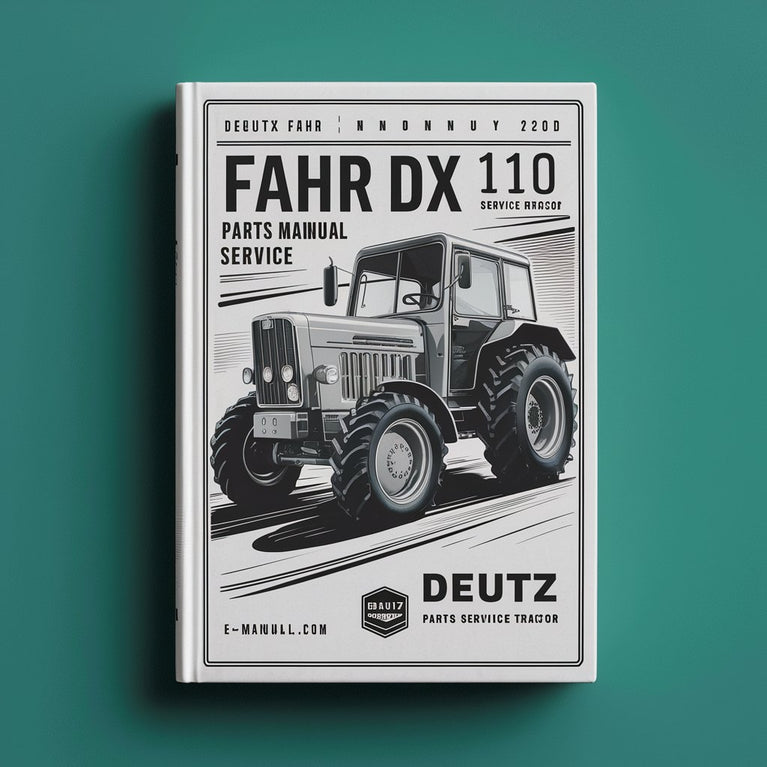 Manuel de pièces détachées et d'entretien du tracteur Deutz Fahr DX 110