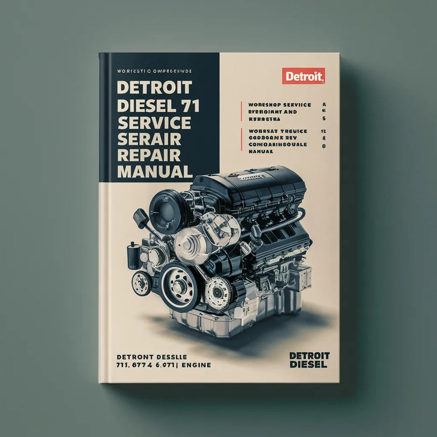 Manual de reparación y servicio de taller completo del motor Detroit Diesel Serie 71 8V71TA 6-71 6V71