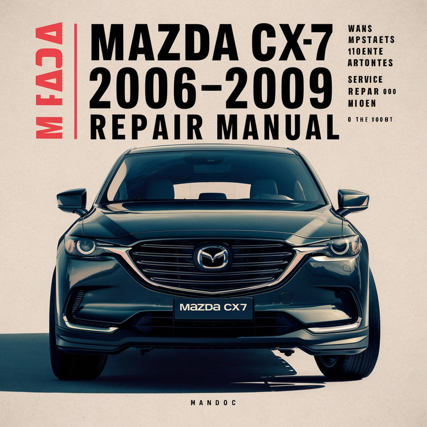 Manual de servicio y reparación del Mazda CX7 2006 2007 2008 2009