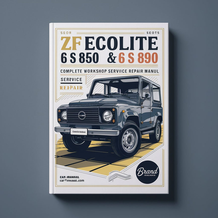 Manual completo de reparación y servicio de taller de las transmisiones ZF Ecolite 6 S 850 y 6 S 890