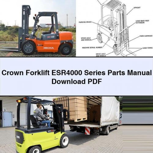 Crown Forklift ESR4000 Series Parts Manual Download PDF