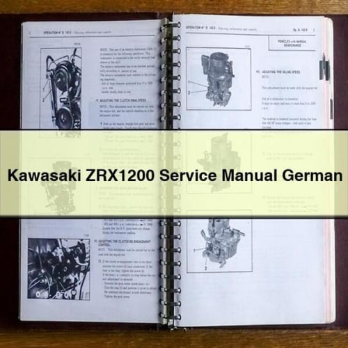 Manuel de réparation et d'entretien Kawasaki ZRX1200 en allemand