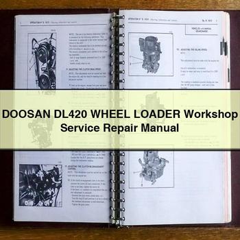 Manual de reparación y servicio del taller de la cargadora de ruedas DOOSAN DL420