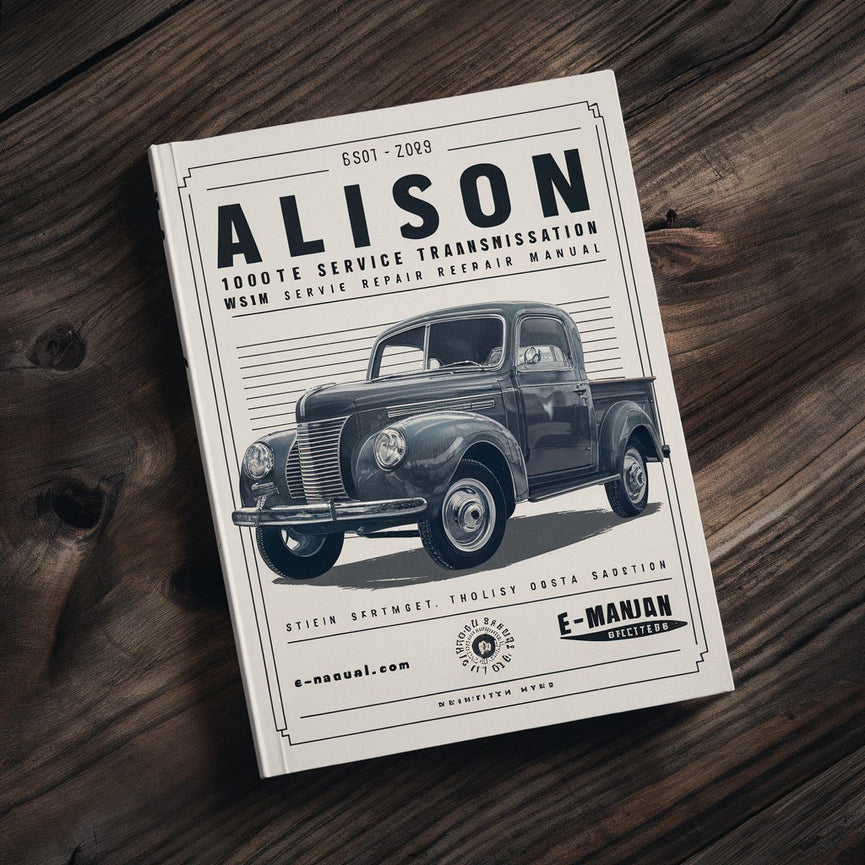 Manual de servicio y reparación de transmisión automática Allison serie 1000 WSM