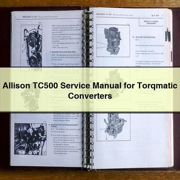 Manuel d'entretien Allison TC500 pour convertisseurs Torqmatic