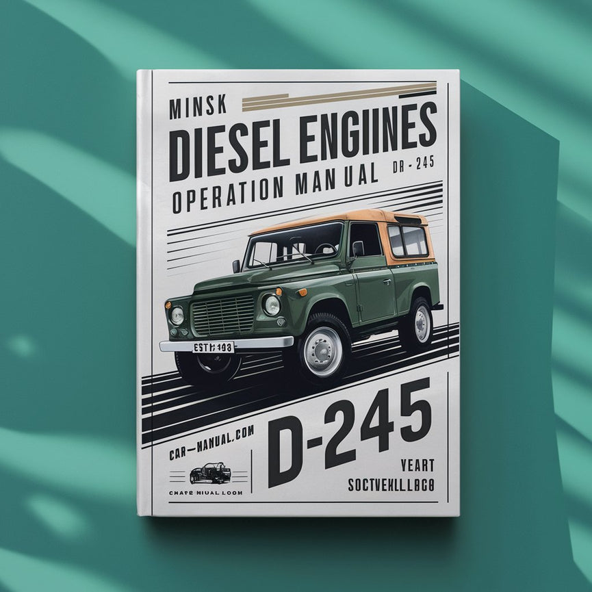 Minsk Diesel Engines Operation Manual for D-245