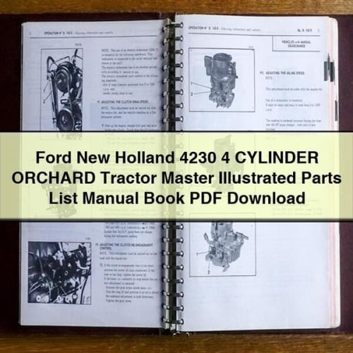 Ford New Holland 4230 Orchard Tractor Parts Manual (PDF)