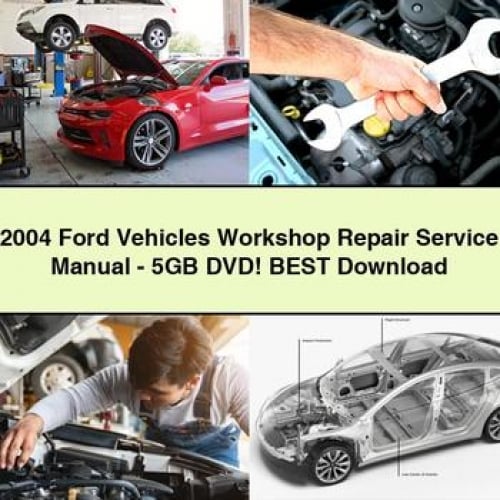 Manual de reparación y servicio del taller de vehículos Ford 2004 - DVD de 5 GB Mejor