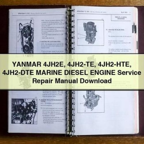 YANMAR 4JH2E 4JH2-TE 4JH2-HTE 4JH2-DTE Manuel de réparation du service de moteur diesel marin