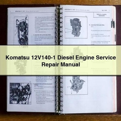 Manual de servicio y reparación del motor diésel Komatsu 12V140-1