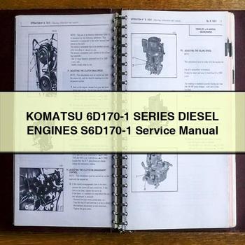 Manual de servicio y reparación de motores diésel de la serie 6D170-1 de Komatsu S6D170-1