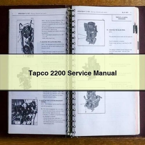 Tapco 2200 Service Manual PDF