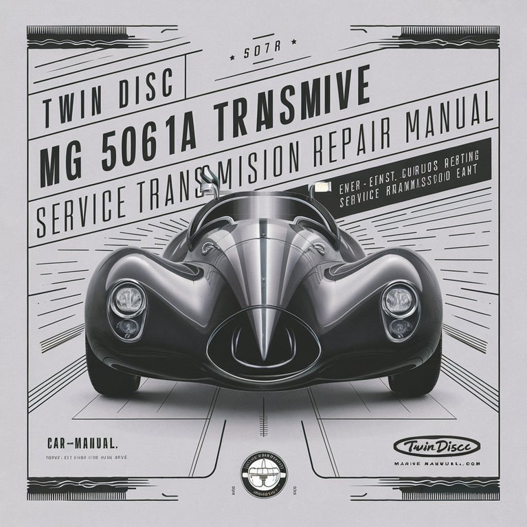 Manual de servicio y reparación de transmisión marina Twin Disc Mg 5061a