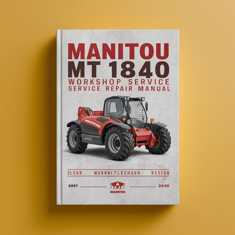 Manuel de réparation et d'entretien de l'atelier Manitou MT1840 MT 1840