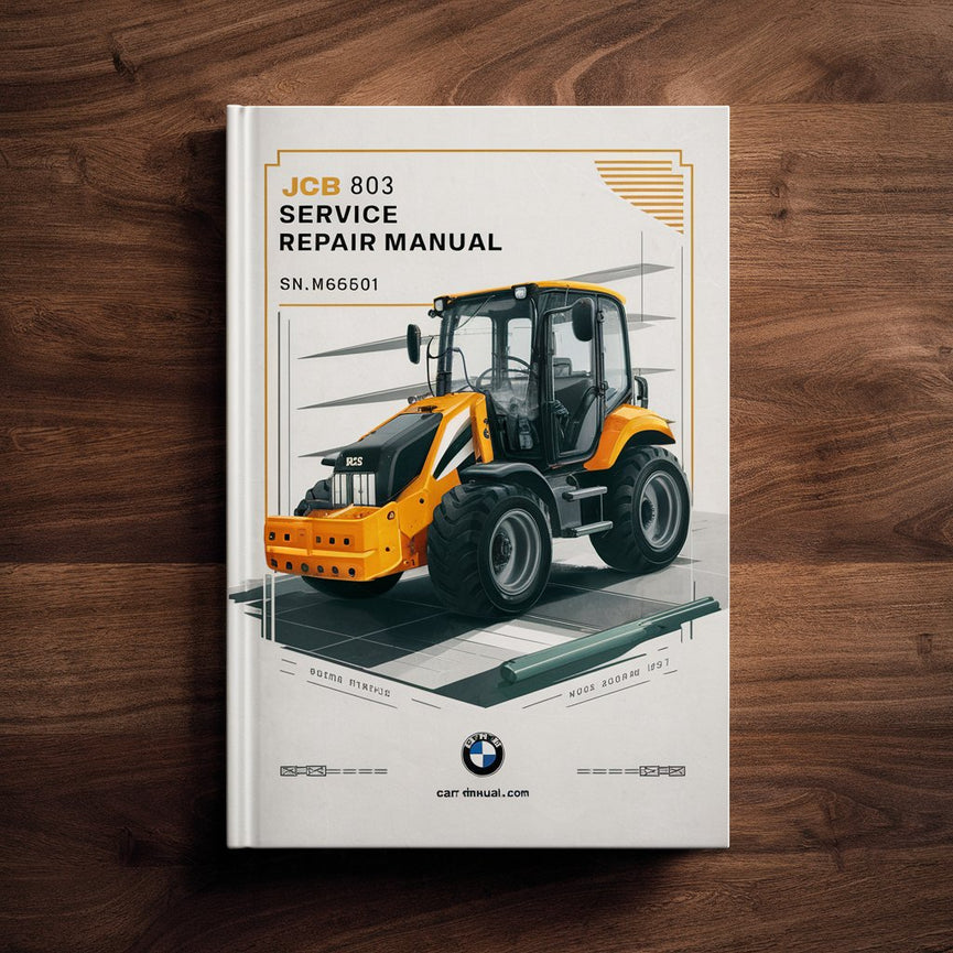 JCB 803 Mini Excavator SN M665001 ON Service Repair Manual