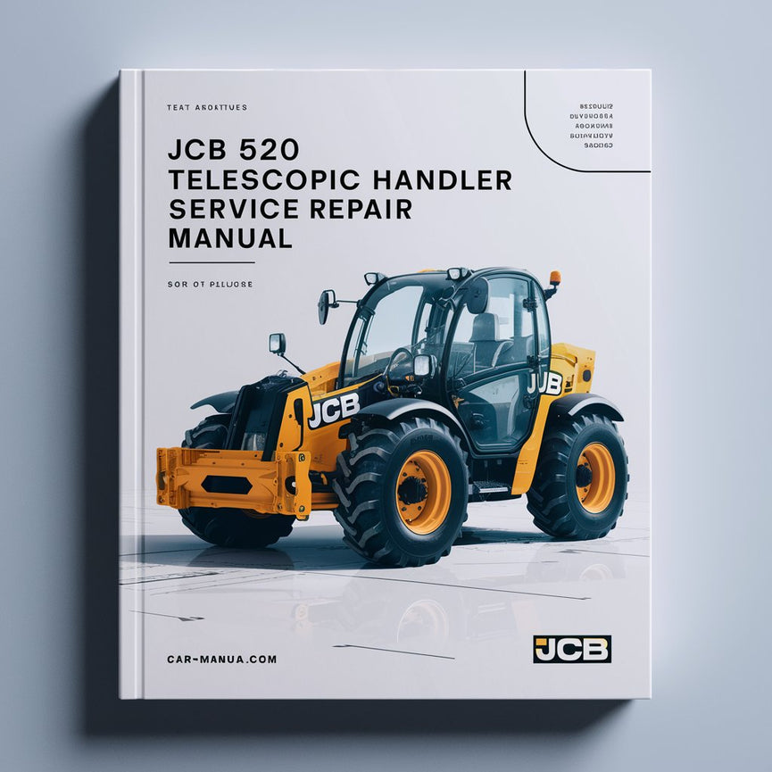 Manuel de réparation et d'entretien du chariot télescopique JCB 520