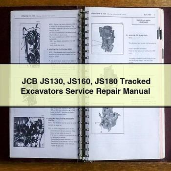 Manual de servicio y reparación de excavadoras de cadenas JCB JS130 JS160 JS180