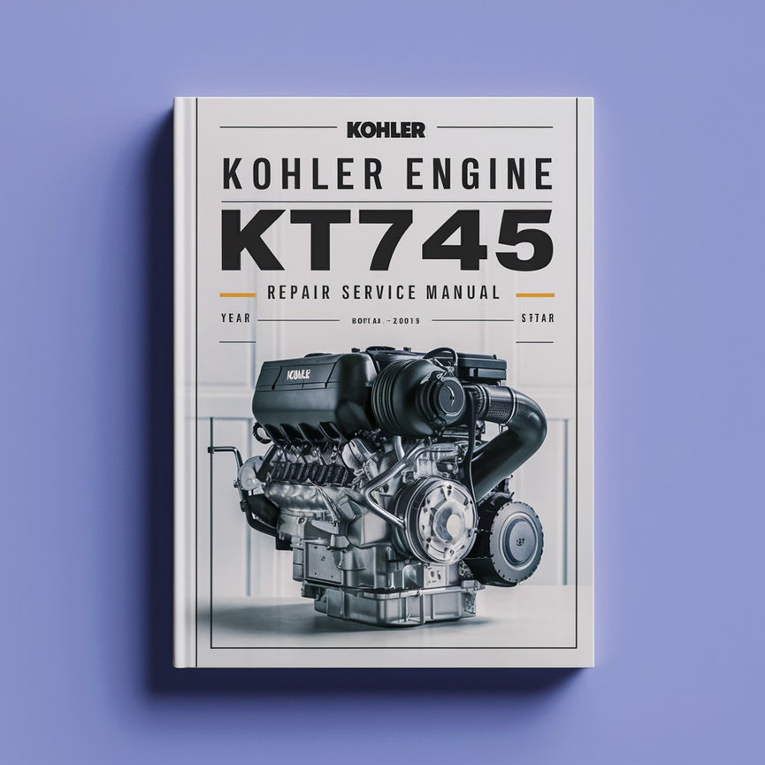 Manuel de réparation et d'entretien du moteur Kohler KT745