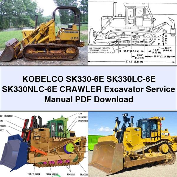 KOBELCO SK330-6E SK330LC-6E SK330NLC-6E Crawler Excavator Service Repair Manual