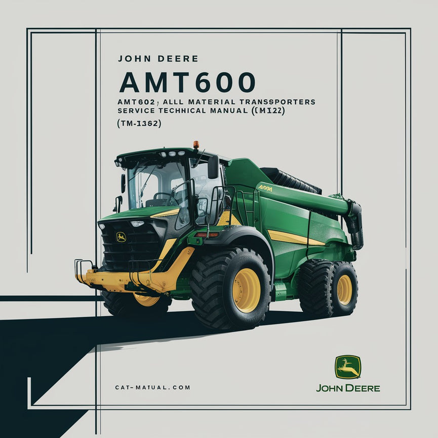 Manuel technique d'entretien des transporteurs tous matériaux John Deere AMT600 AMT622 AMT626 (TM1363)