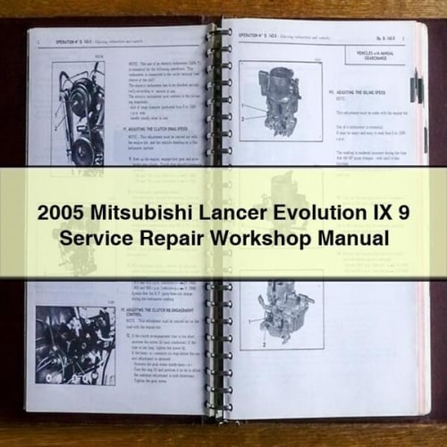 Manual de taller y reparación del Mitsubishi Lancer Evolution IX 9 2005