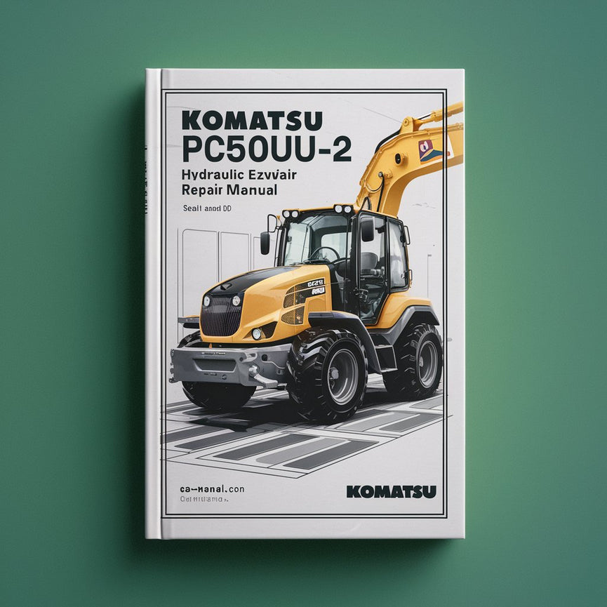 Manual de servicio y reparación de la excavadora hidráulica Komatsu PC50UU-2 (número de serie: 8001 y posteriores)