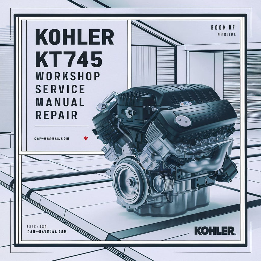 Manuel de réparation d'atelier du moteur Kohler KT745