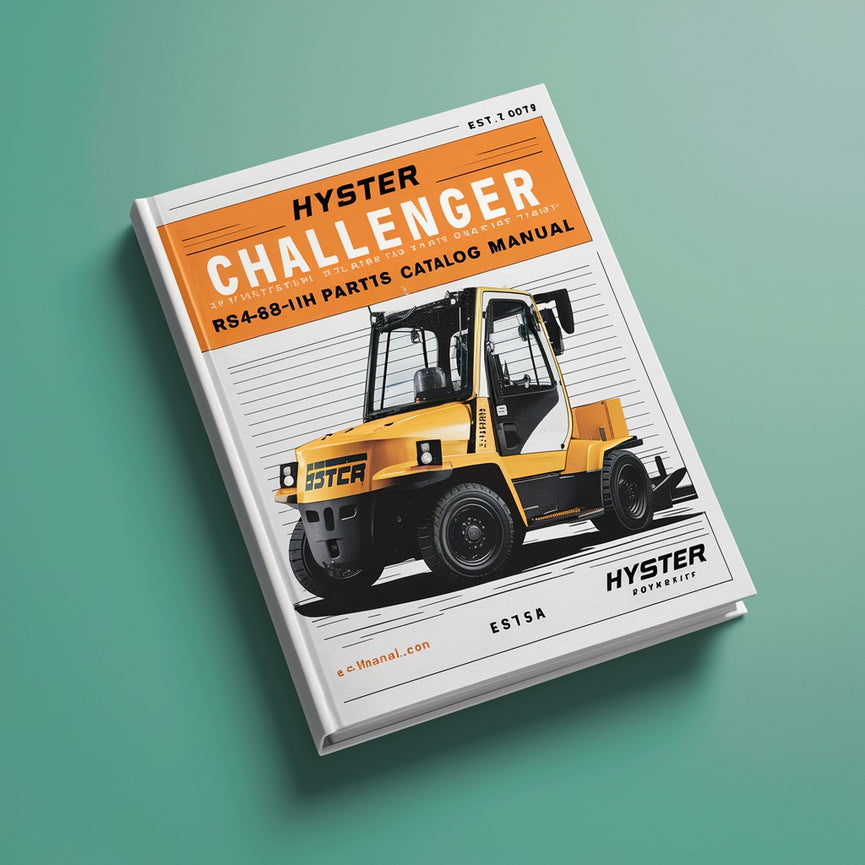 HYSTER CHALLENGER RS46-30IH A222 Forklift Parts Catalog Manual