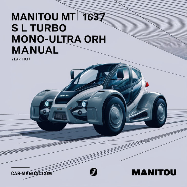 Manuel des pièces détachées pour le modèle Manitou MT 1637 SL Turbo MONO-ULTRA ORH