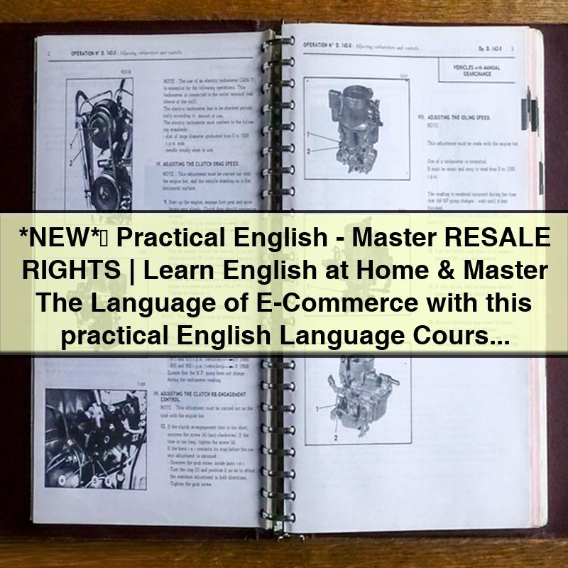 Practical English-Master RESALE RIGHTS | Learn English at Home & Master The Language of E-Commerce with this practical English Language Course