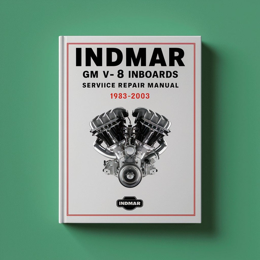 Manual de servicio y reparación de motores intraborda Indmar GM V-8 1983-2003