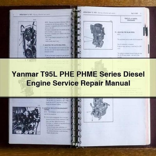 Manuel de réparation et d'entretien du moteur diesel Yanmar T95L PHE PHME