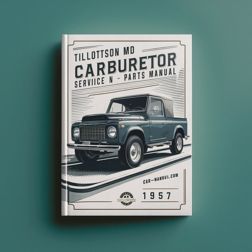 Tillotson MD vintage carburetor Service n parts Manual 1957 PDF Download