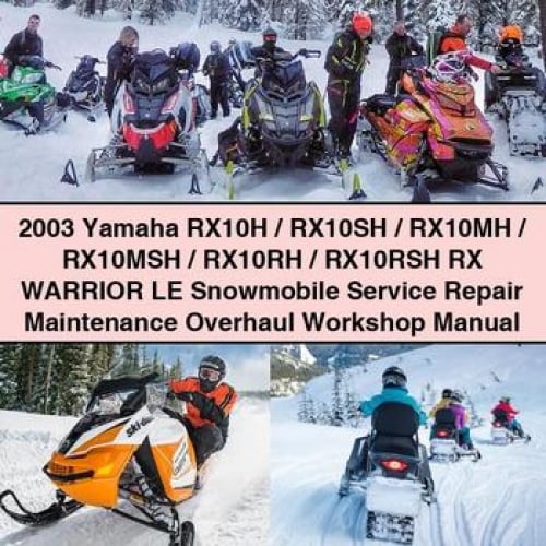 Yamaha RX10 Series Snowmobile Service & Repair Manual (2003)