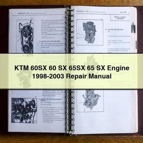 Manuel de réparation du moteur KTM 60SX 60 SX 65SX 65 SX 1998-2003