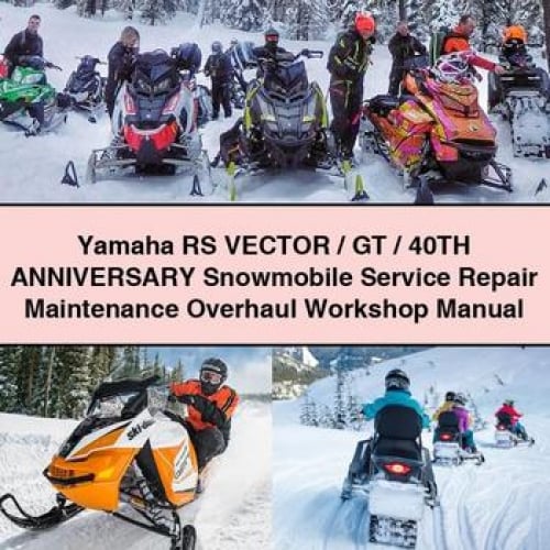 Yamaha RS Vector / GT / 40TH ANNIVERSARY Snowmobile Service Repair Maintenance Overhaul Workshop Manual PDF Download