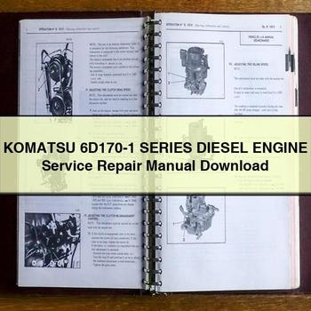 Manual de servicio y reparación del motor diésel Komatsu serie 6D170-1