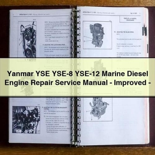 Manuel de réparation et d'entretien du moteur diesel marin Yanmar YSE YSE-8 YSE-12 - PDF amélioré