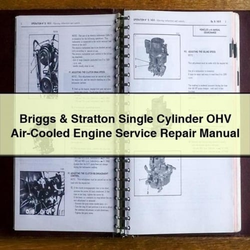 Manual de servicio y reparación del motor refrigerado por aire OHV de un solo cilindro Briggs &amp; Stratton