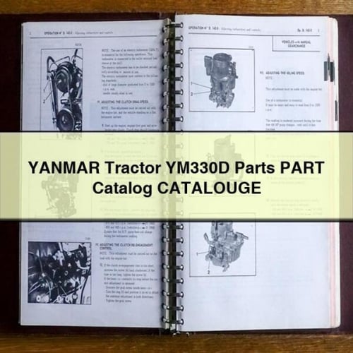 YANMAR Tractor YM330D Parts PART Catalog CATALOUGE