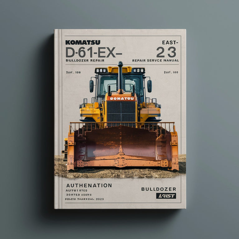 Komatsu D61EX-23 Bulldozer Repair Service Manual