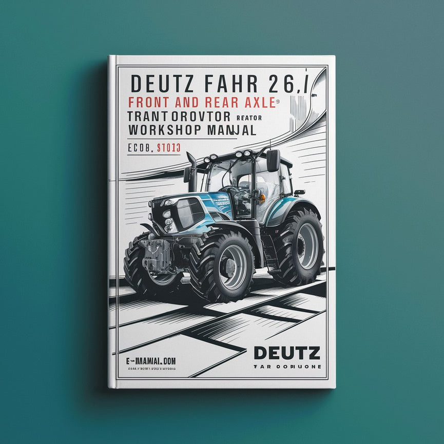 Manual de taller y reparación del eje delantero y trasero del tractor Agrovector de Deutz Fahr 26.6 30.7