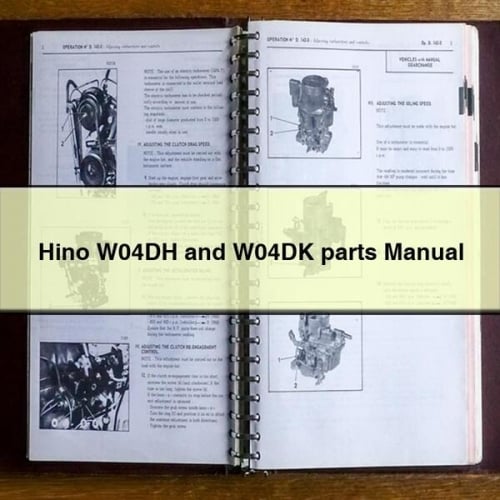 Hino W04DH and W04DK parts Manual PDF Download