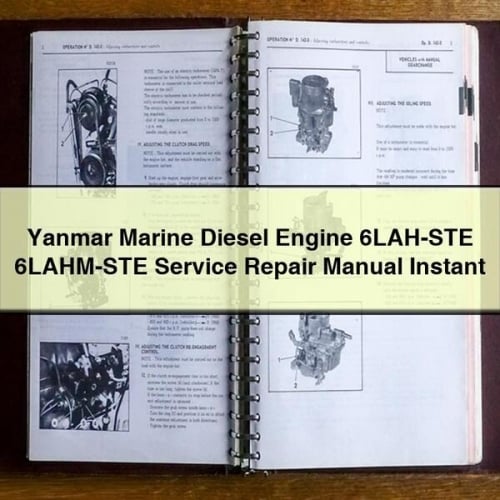 Manual de servicio y reparación del motor diésel marino Yanmar 6LAH-STE 6LAHM-STE