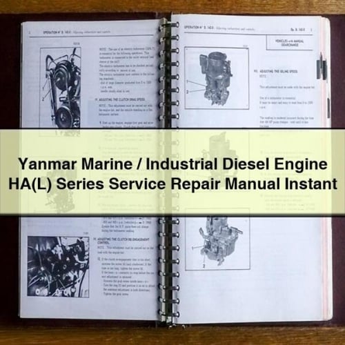 Yanmar Marine / Industrial Diesel Engine HA(L) Series Service Repair Manual Instant Download PDF