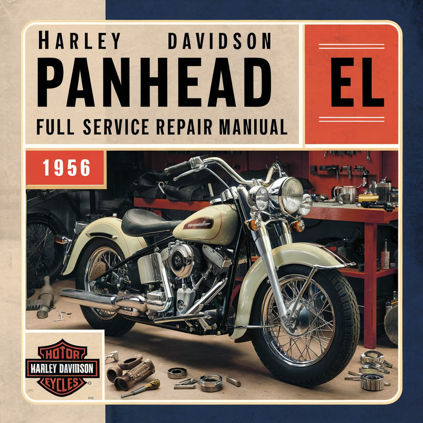 Manuel de réparation et d'entretien complet de la Harley Davidson Panhead EL FL 1956